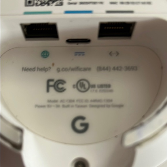 Google White WiFi Router with power adapter - Picture 2 of 4